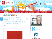 Tablet Screenshot of coloreamadrid.com